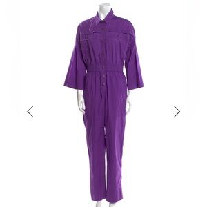 Sea New York Vibrant Purple Collared jumpsuit